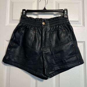 NWT Forever 21 Faux Leather High-Waist Shorts